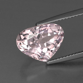 Kunzite Rosa naturale da 5.86 ct, Forma a pera, VVS
