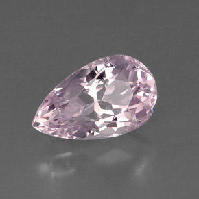 Kunzite naturale rosa da 8,39 ct, taglio a pera, VVS