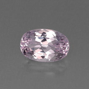 Kunzite naturale rosa da 6,65 ct, taglio ovale, VVS