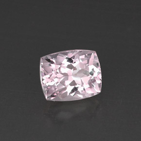 Kunzite naturale rosa da 4,74 ct, taglio a cuscino, VVS-VS