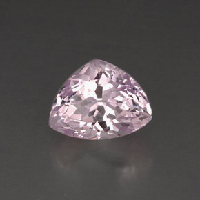 Kunzite naturale rosa da 8,49 ct, trillion, VS