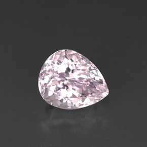 Kunzite naturale rosa da 6,11 ct, taglio a pera, VVS-VS