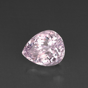 Kunzite naturale rosa da 6,11 ct, taglio a pera, VVS-VS