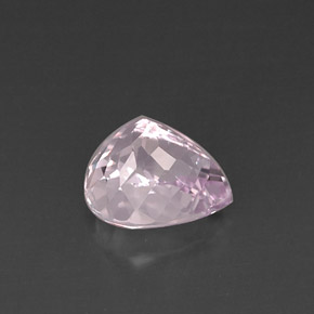 Kunzite naturale rosa da 6,11 ct, taglio a pera, VVS-VS