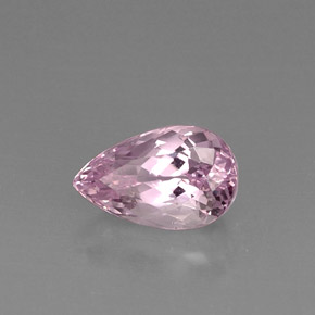 Kunzite naturale rosa da 6,07 ct, taglio a pera, VS