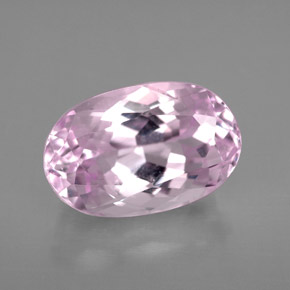 Kunzite naturale rosa da 6,11 ct, taglio ovale, VVS