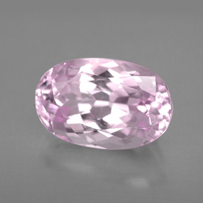 Kunzite naturale rosa da 6,11 ct, taglio ovale, VVS