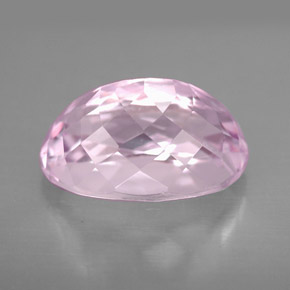 Kunzite naturale rosa da 6,11 ct, taglio ovale, VVS