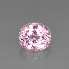 Kunzite naturale rosa da 7,92 ct, taglio ovale, VS