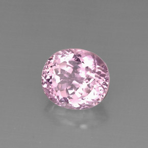 Kunzite naturale rosa da 7,92 ct, taglio ovale, VS