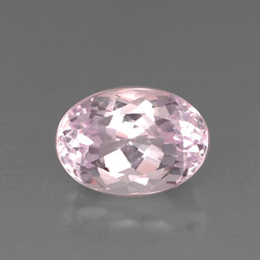 Kunzite naturale rosa da 8,31 ct, taglio ovale, VS