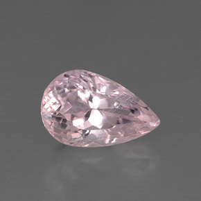 Kunzite naturale rosa da 9,14 ct, taglio a pera, VS