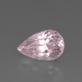 Kunzite naturale rosa da 9,14 ct, taglio a pera, VS