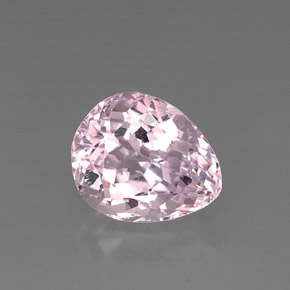 Kunzite naturale rosa da 9,78 ct, taglio a pera, VS