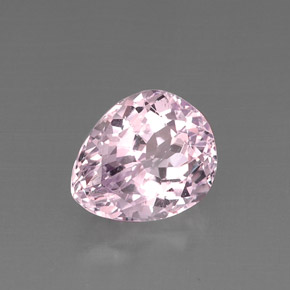 Kunzite naturale rosa da 9,78 ct, taglio a pera, VS
