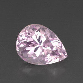 Kunzite naturale rosa da 13,68 ct, taglio a pera, VVS-VS