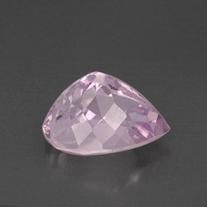 Kunzite naturale rosa da 13,68 ct, taglio a pera, VVS-VS