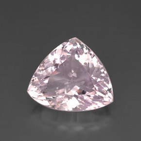 Kunzite Rosa naturale da 12.30 ct, Taglio trillion, VS