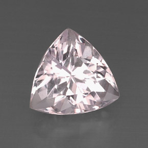 Kunzite naturale rosa da 8,12 ct, trillion, VS