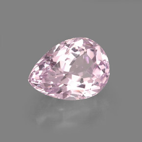 Kunzite naturale rosa da 5,99 ct, taglio a pera, VS