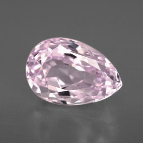 Kunzite naturale rosa da 4,52 ct, taglio a pera, VVS-VS