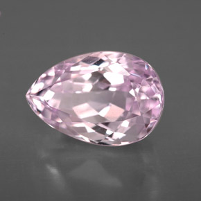 Kunzite naturale rosa da 4,52 ct, taglio a pera, VVS-VS