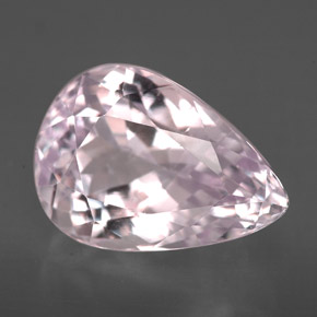 Kunzite naturale rosa da 7,17 ct, taglio a pera, VS