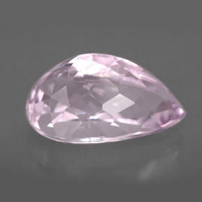 Kunzite naturale rosa da 9,19 ct, taglio a pera, VVS-VS