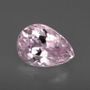 Kunzite naturale rosa da 3,86 ct, taglio a pera, VVS