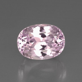 Kunzite naturale rosa da 6,71 ct, taglio ovale, VVS