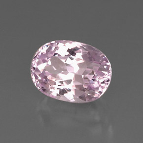 Kunzite naturale rosa da 6,71 ct, taglio ovale, VVS