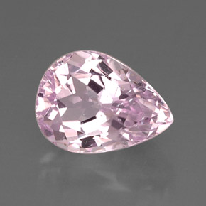 Kunzite Rosa naturale da 8.81 ct, Forma a pera, IF