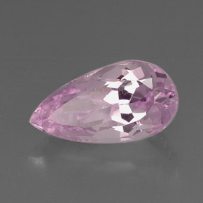 Kunzite Rosa naturale da 6.58 ct, Forma a pera, VVS