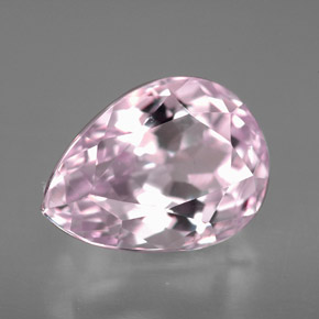 Kunzite naturale rosa da 5,78 ct, taglio a pera, VVS-VS