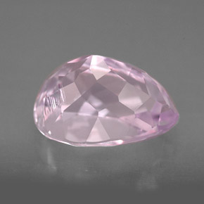 Kunzite naturale rosa da 5,78 ct, taglio a pera, VVS-VS
