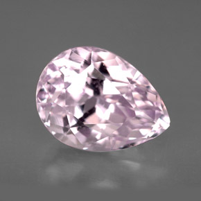 Kunzite naturale rosa da 5,22 ct, taglio a pera, VVS