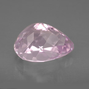 Kunzite naturale rosa da 5,22 ct, taglio a pera, VVS