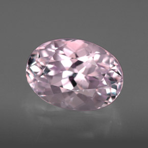 Kunzite naturale rosa da 5,64 ct, taglio ovale, VVS