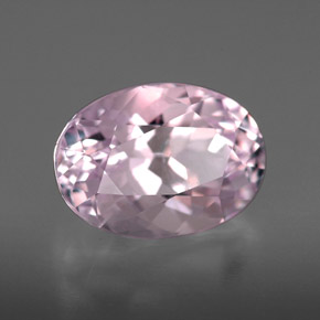 Kunzite naturale rosa da 5,64 ct, taglio ovale, VVS