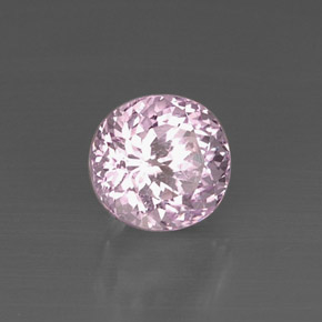 Kunzite naturale rosa da 5,33 ct, taglio ovale, VVS