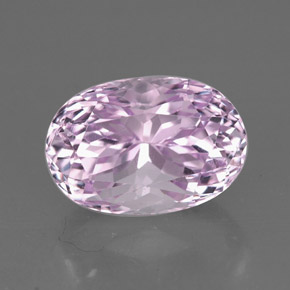 Kunzite naturale rosa da 5,46 ct, taglio ovale, VVS-VS