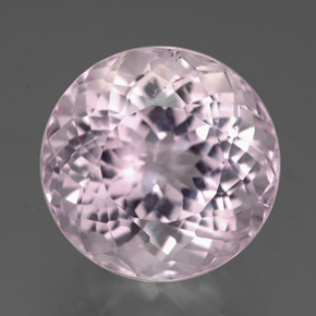 Kunzite naturale rosa da 7,90 ct, taglio rotondo, VS