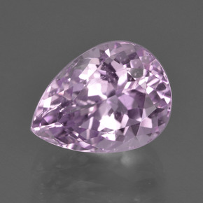 Kunzite naturale rosa da 5,56 ct, taglio a pera, VS