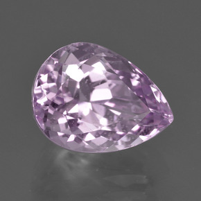 Kunzite naturale rosa da 5,56 ct, taglio a pera, VS
