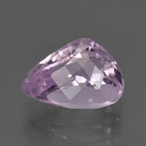 Kunzite naturale rosa da 5,56 ct, taglio a pera, VS