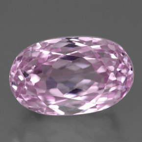 Kunzite naturale rosa da 8,16 ct, taglio ovale, VVS