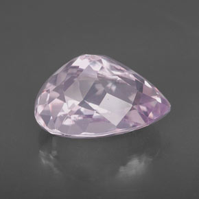 Kunzite naturale rosa da 6,49 ct, taglio a pera, VVS-VS