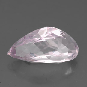 Kunzite naturale rosa da 6,63 ct, taglio a pera, VVS-VS