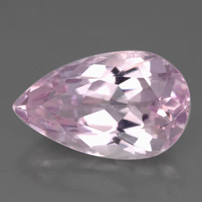 Kunzite naturale rosa da 8,82 ct, taglio a pera, VS