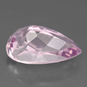 Kunzite naturale rosa da 8,82 ct, taglio a pera, VS